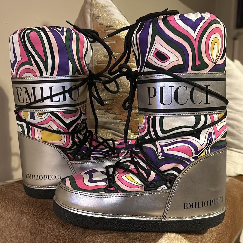Authentic EMILIO PUCCI Fall Winter Snow Boots